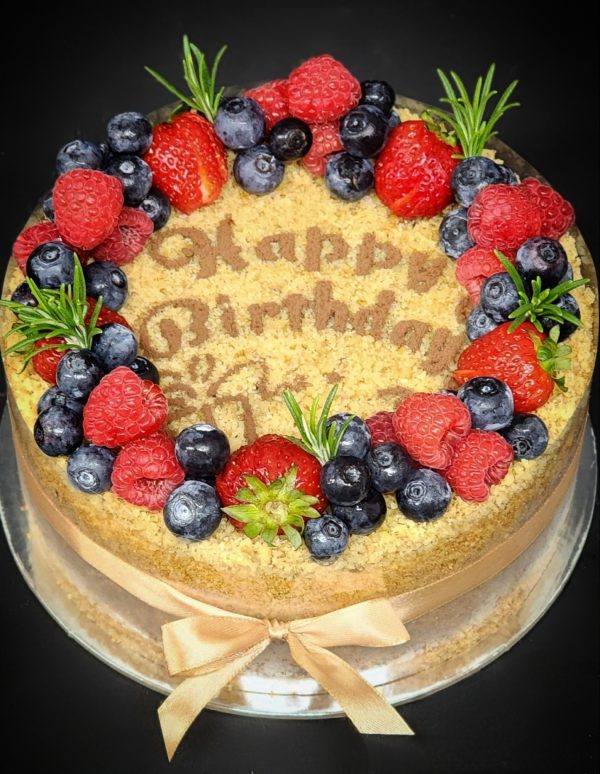 Honey cake with walnuts and berries - Image 3